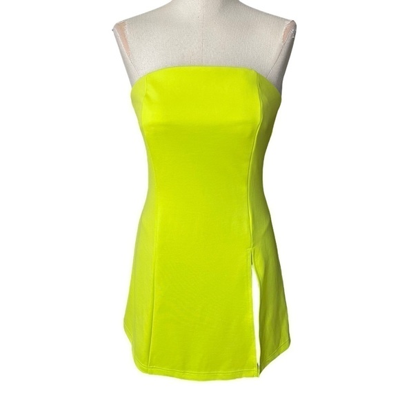 New Miscreants London Cupid Mini Split Dress & Gloves - Green UK 8 NWOT - Picture 6 of 15